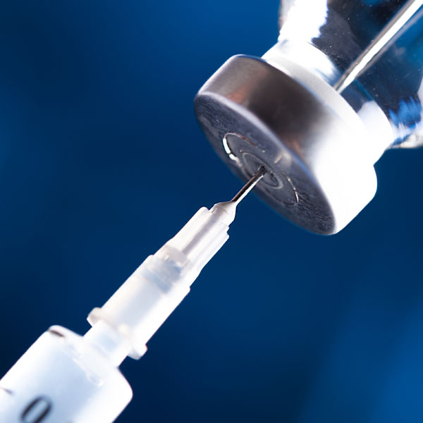 Medical syringe and vaccine